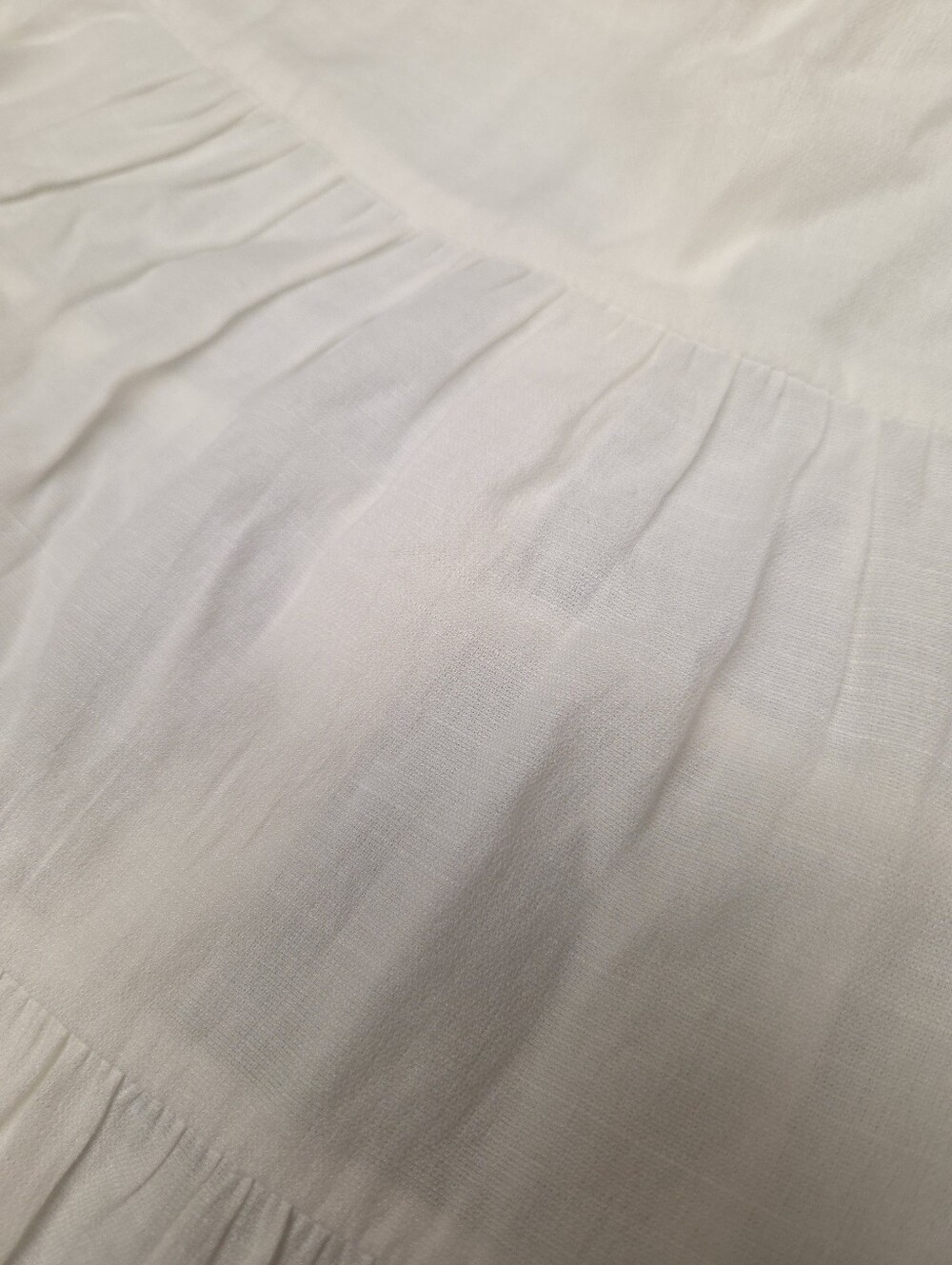 Jun & Ivy Women's White Puff Sleeve Blouse Small - Picture 7 of 7